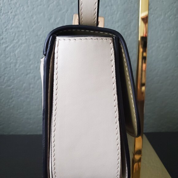 Vanessa Bruno Small Romy Flap Olive/Ivory - Picture 4 of 11